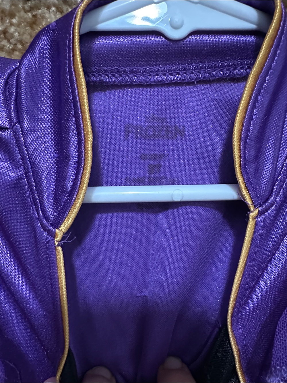 Disney Purple Anna Costume Dress with Gold Accents - Picture 2 of 4